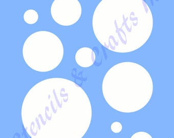 CIRCLE STENCIL TEMPLATE Stencils Background Pattern Template Templates Craft Paint Art Pochoir Circunference Scrapbook New 8 X 10