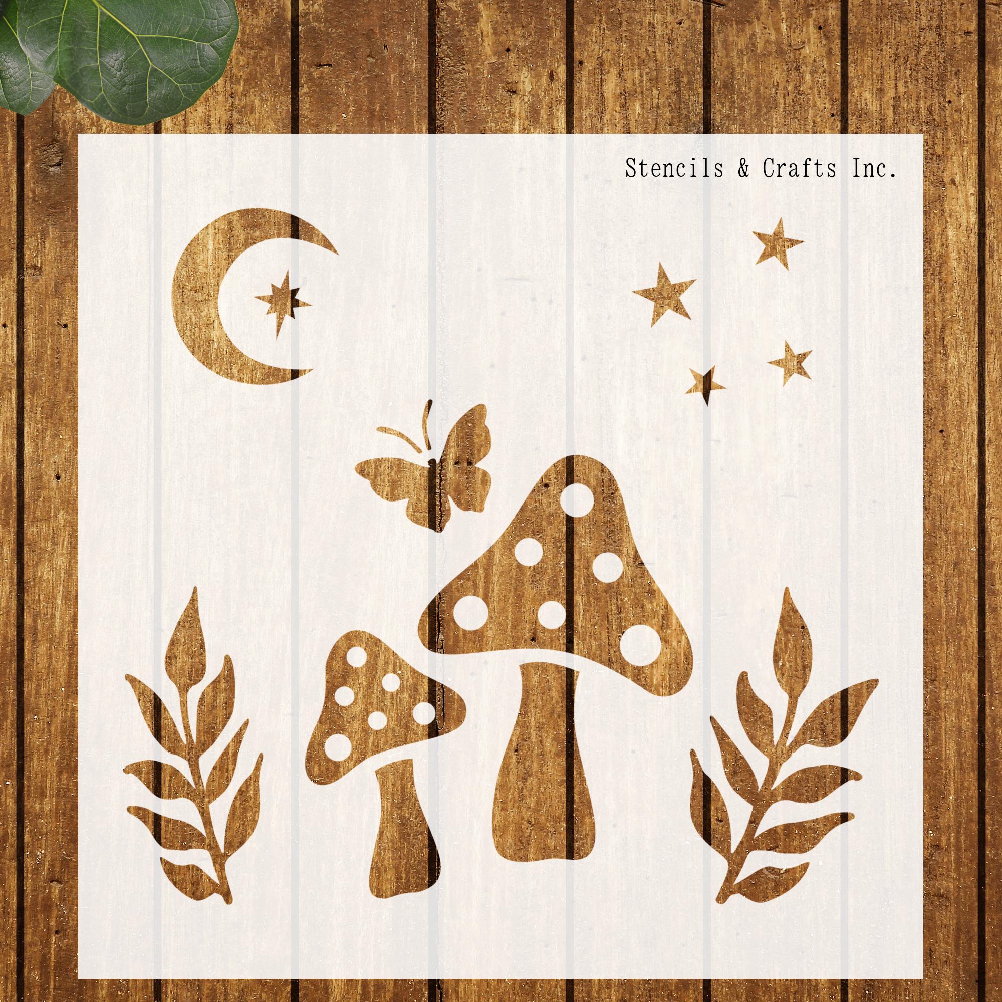 Evil Eyes Plastic Stencil 12x12" Mystical Themed Painting Template
