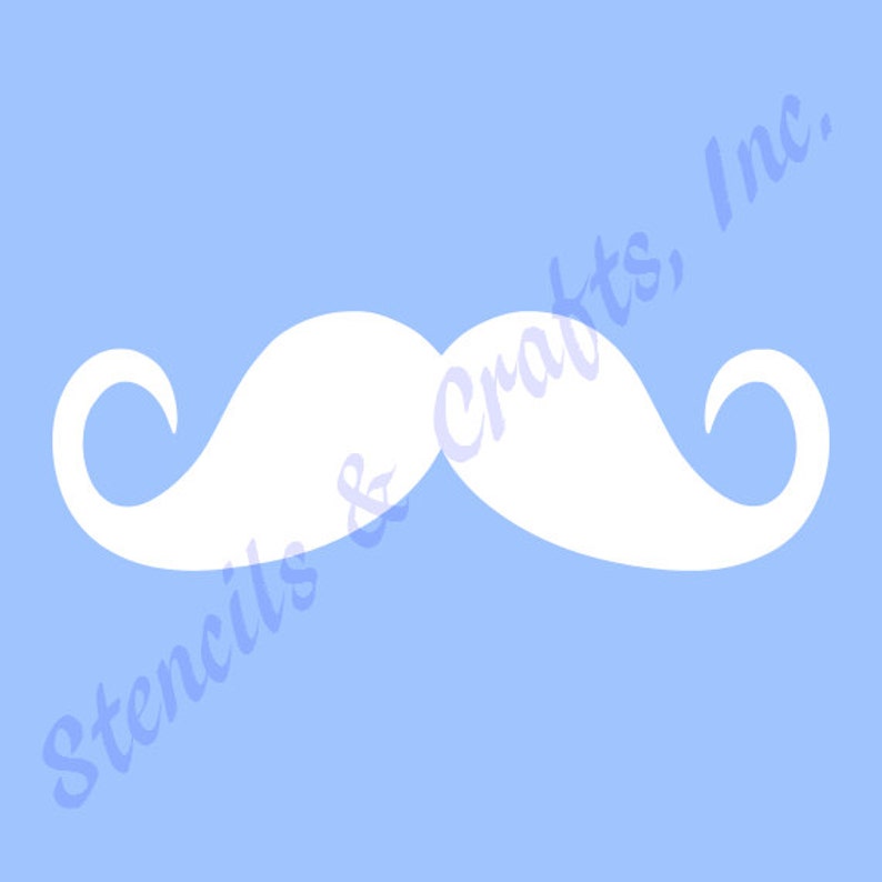 MUSTACHE STENCIL Shapes Template | Etsy