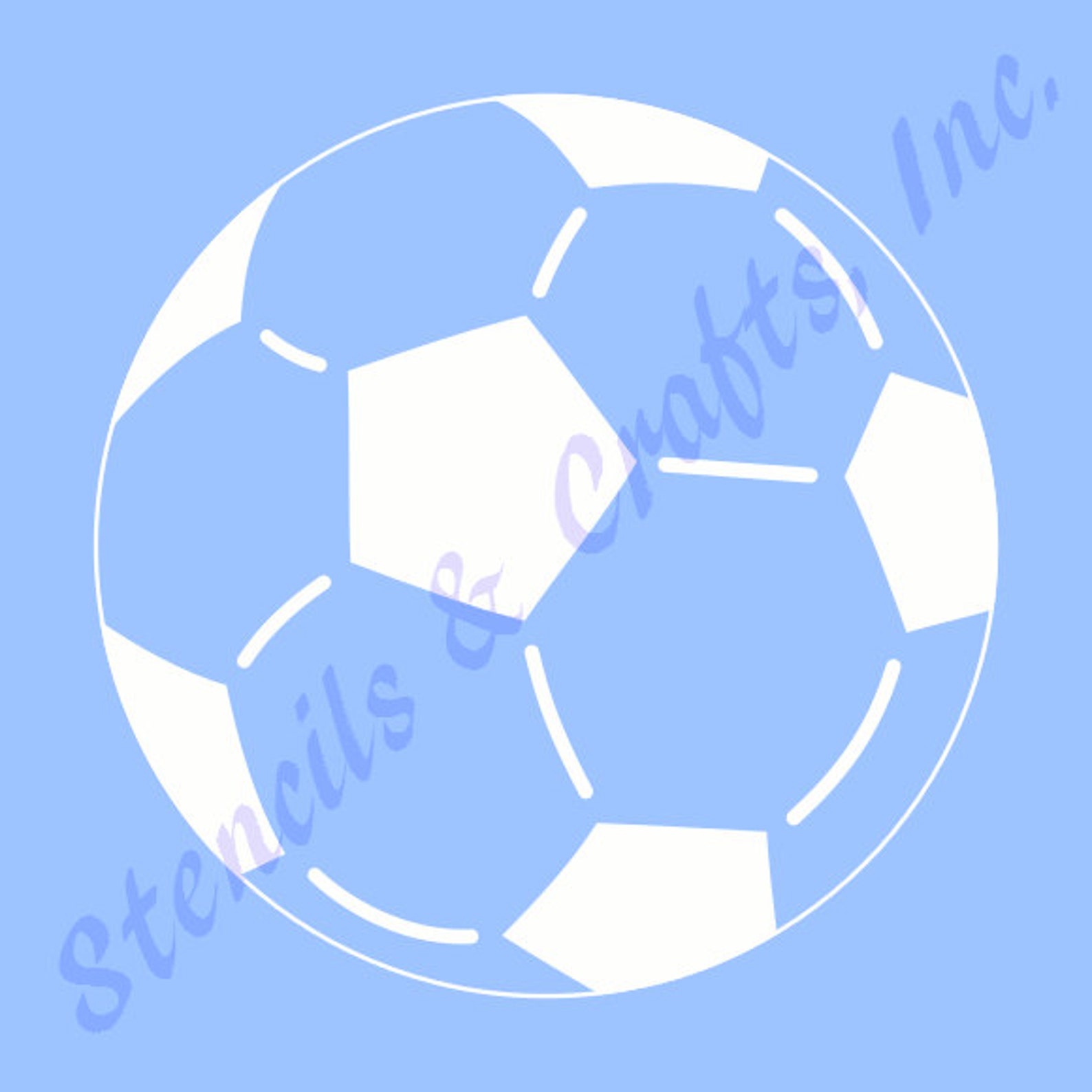2.5 3.5 4 8.5 SOCCER BALL STENCIL - Etsy