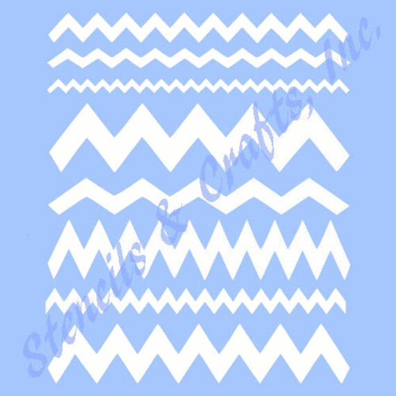 Crafts CHEVRON STENCIL ZIG ZAG STENCILS TEMPLATE PATTERN PAINT ART zig-zag-pattern-stencil-cut-file-digital-download-cut-file-etsy