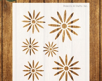 DAISY STENCIL, Flower Stencil, Daisy Template, Daisies Stencil, Craft, DIY, Daisy Pattern, Flowers Stencils, Daisy Template, Canvas, Art