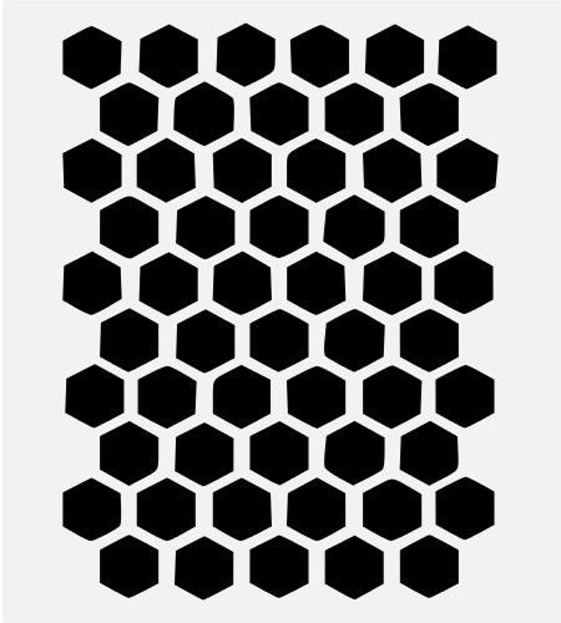 HEXAGON STENCIL beehive pattern bee stencils Etsy HEXAGON STENCIL beehive pattern bee stencils Etsy