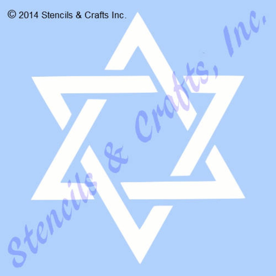 8 Star of David Stencil, Star Stencil, Celestial Template, Painting