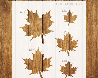 MAPLE STENCIL, Leaf Stencil, Maple Template, Stencil, Fall Stencil, Thanksgiving Stencil, Fall Template, Painting Stencil, Craft, Canvas Art