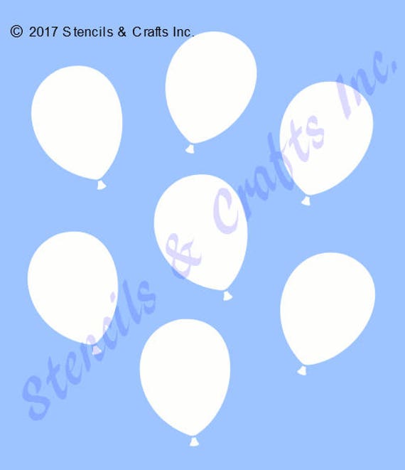 BALLOONS STENCIL TEMPLATE balloon stencils party background | Etsy