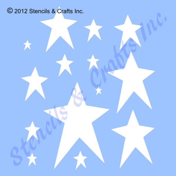 PRIMITIVE STARS STENCIL, Star Pattern, Celestial Template, Primitive Stencil, Primitive Stencils, Star Template