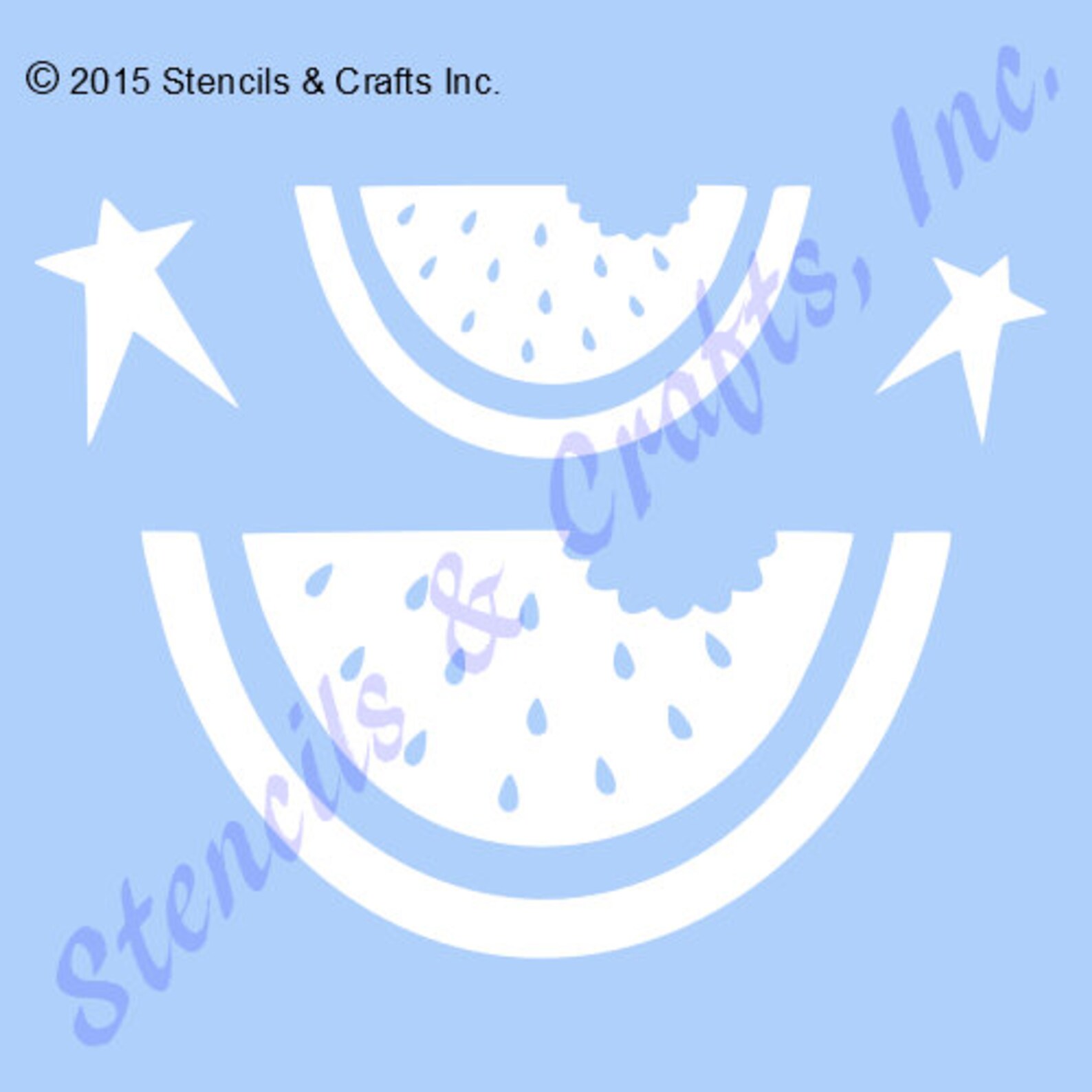 WATERMELON STENCIL Fruit Pattern Primitive Template Etsy