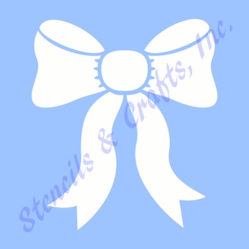 4 BOW RIBBON STENCIL Ribbon Template Etsy