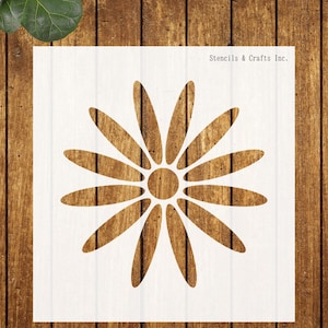 DAISY STENCIL, Sizes: 9"-10", Daisy Template, Daisies Stencil, Reusable Stencil, Painting Stencil, Garden Stencil, Flower Stencil, Canvas