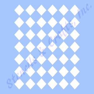 1&quot; DIAMOND STENCIL, Shape Pattern, Diamond Template