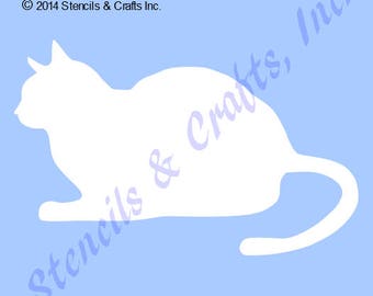 CAT STENCIL, Animal Stencil, Animal Pattern, Feline Stencil, Reusable Stencil, DIY, Scrapbook, Craft, Painting Stencil, Art