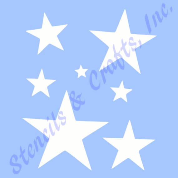 STAR STENCIL MANY SIZES STARS PAINT CELESTIAL CRAFT ART TEMPLATE 8/" X 10/" NEW