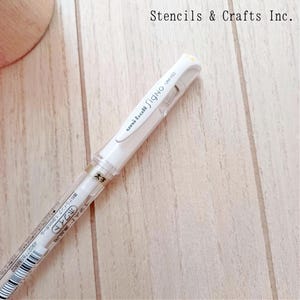 Uni-ball Signo White Gel Pen, UM-153 White Gel Pen, Ballpoint White Gel Pen, Journal, Planner, Notebooks, Watercolor, Coloring Books, Art
