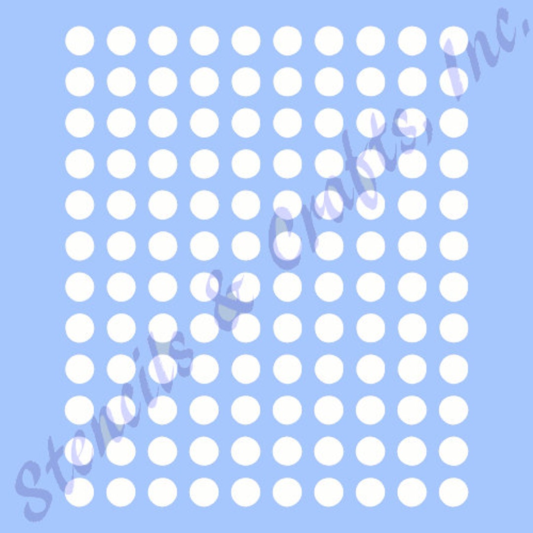0.25 POLKA DOTS STENCIL, Circle Pattern, Polka Dots Templates - Etsy