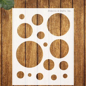 CIRCLES STENCIL, Circle Template, Bubbles Stencil, Painting Stencil, Craft, Template, Circles Pattern, Outline, Reusable Stencil, DIY, Paint