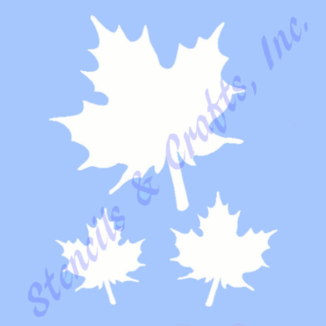 MAPLE LEAF STENCIL, Reusable Stencil, Template, Stencil, Fall Stencil ...