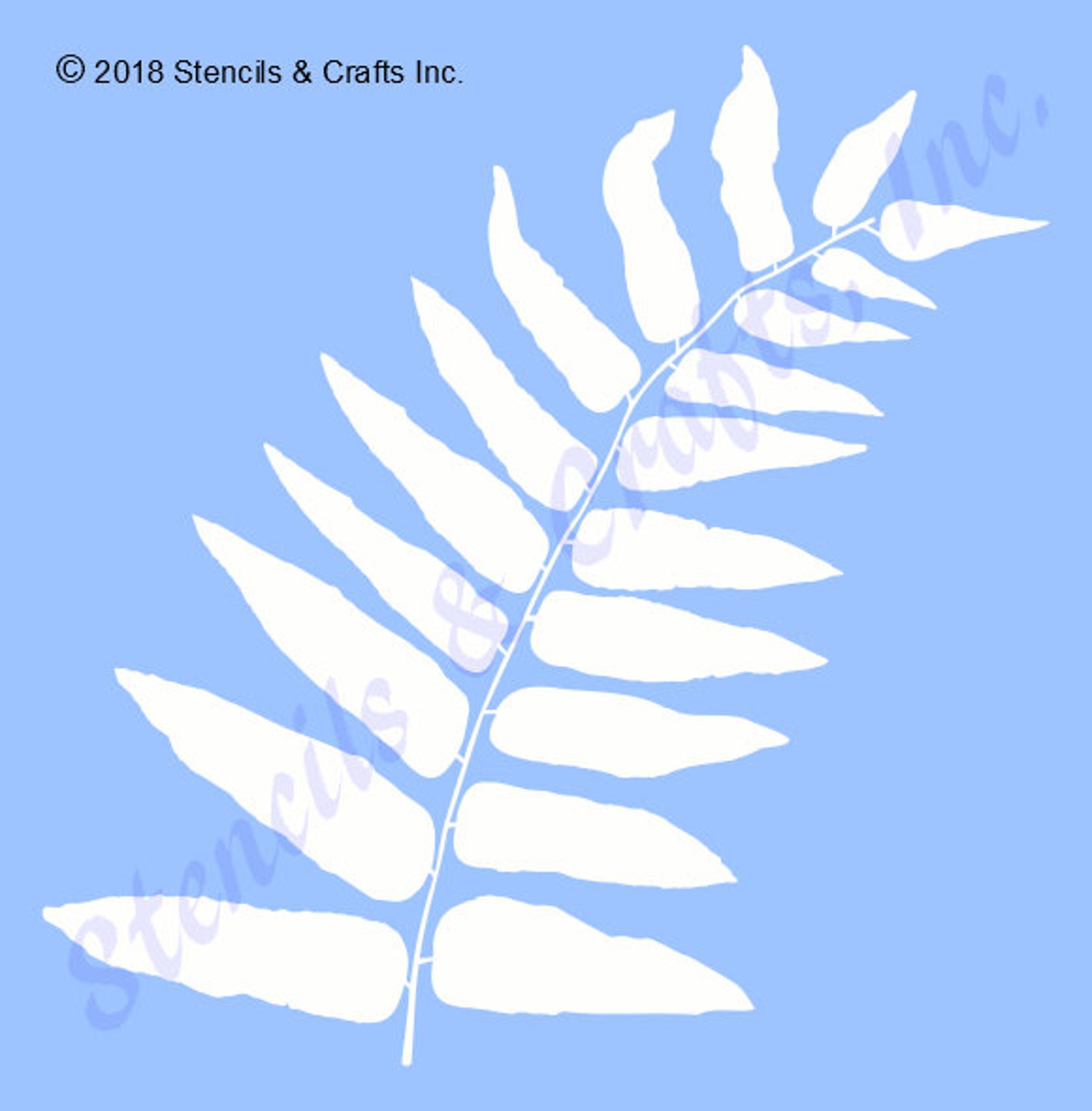 fern-stencil-plant-template-leaf-stencil-botanical-plant-etsy