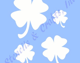 CLOVER SHAMROCK STENCIL, Leaf Template, St. Patrick's Template