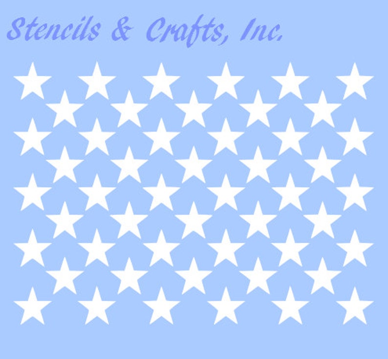 1/2 STAR 50 STARS STENCIL American Flag Etsy