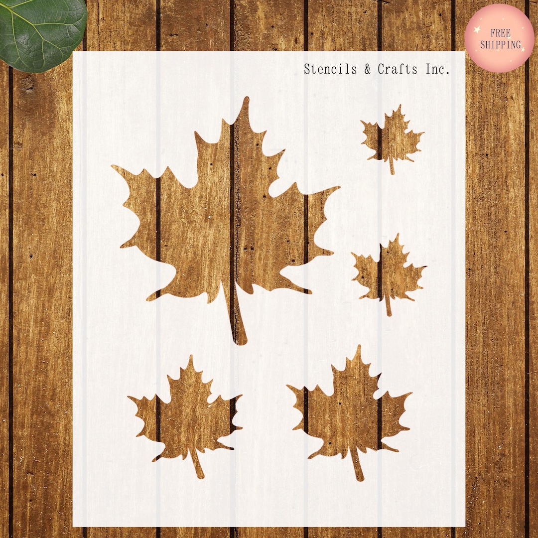 MAPLE STENCIL, Leaf Stencil, Thanksgiving Stencil, Fall Stencil ...