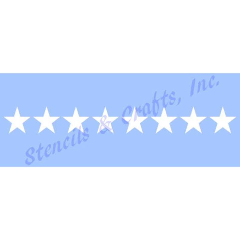 1.25 STAR BORDER STENCIL Star Pattern Celestial - Etsy