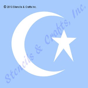 MOON STAR STENCIL, Moon Stencil, Celestial Stencil, Galaxy Stencil, Stars Stencil, Craft, Paint, Color, Reusable Stencil, Painting Stencil