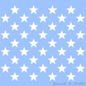 50 Stars Stencil 1 35 Star Patriotic Template Etsy