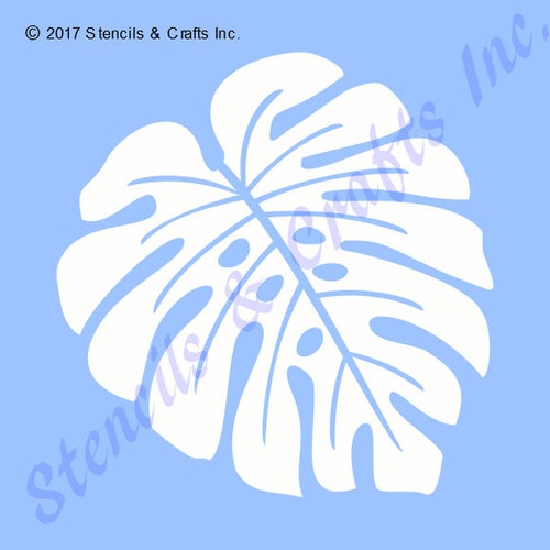 7.5", 10.5" MONSTERA STENCIL, Leaf Pattern, Tropical Stencil, Plants Stencil