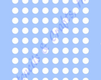 0.50" POLKA DOTS STENCIL, Circles Stencil, Shapes, Polka Dot Template