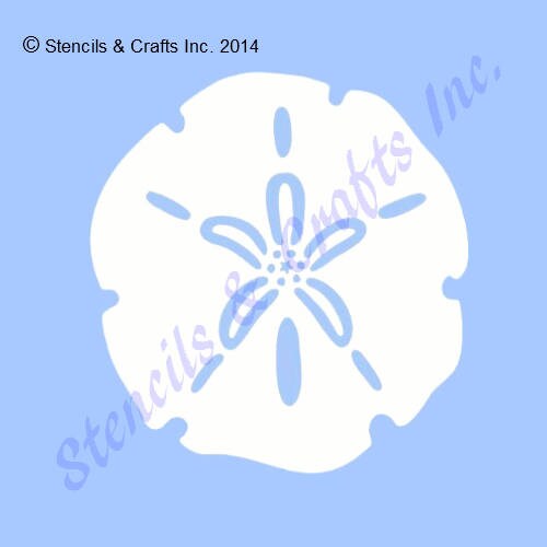 SAND DOLLAR STENCIL, Mini Stencil, Assorted Sizes, Beach Stencil, Coastal Stencil, Craft, Art, Beach Template, Sand Dollar Pattern, Paint