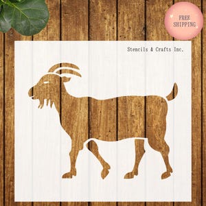 GOAT STENCIL, Many Sizes To Choose From, Farm Stencil, Farm Template, Goat Template, Animal Stencil, Scrapbook, Goat Pattern, Paint, Craft