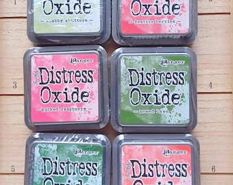 Tim Holtz Distress Ink Pads, Oxide Ink Pads, Full Size, 20 Colors, Stamp Ink Pad, Scrapbooking, Ranger Distress Ink Pad, Paint, New Sealed