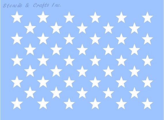 50 Stars Schablone 055stern Schablone Stern Muster 7 Etsy