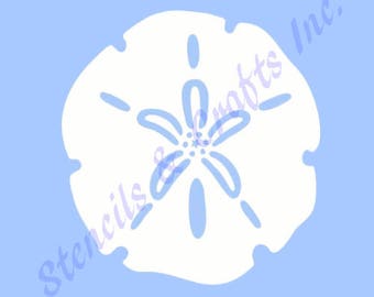 3" SAND DOLLAR STENCIL, Nautical Template, Sea Life Pattern