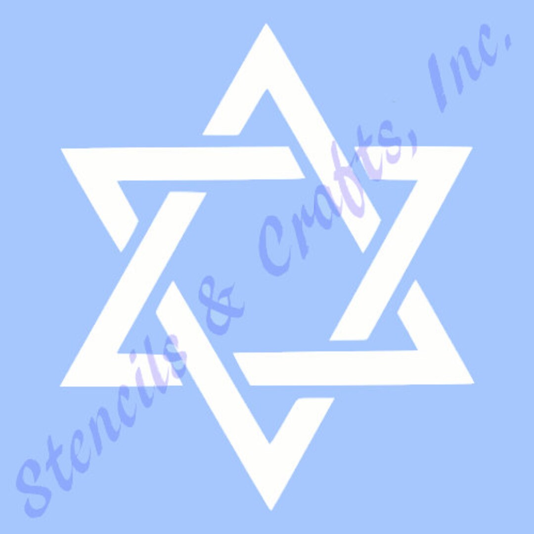 4 STAR of DAVID STENCIL Star Pattern Celestial Etsy