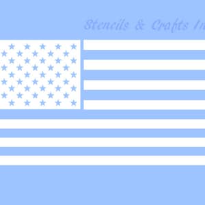 5&quot; AMERICAN FLAG STENCIL, 50 Stars Stencil, Flag Template, Patriotic Stencil