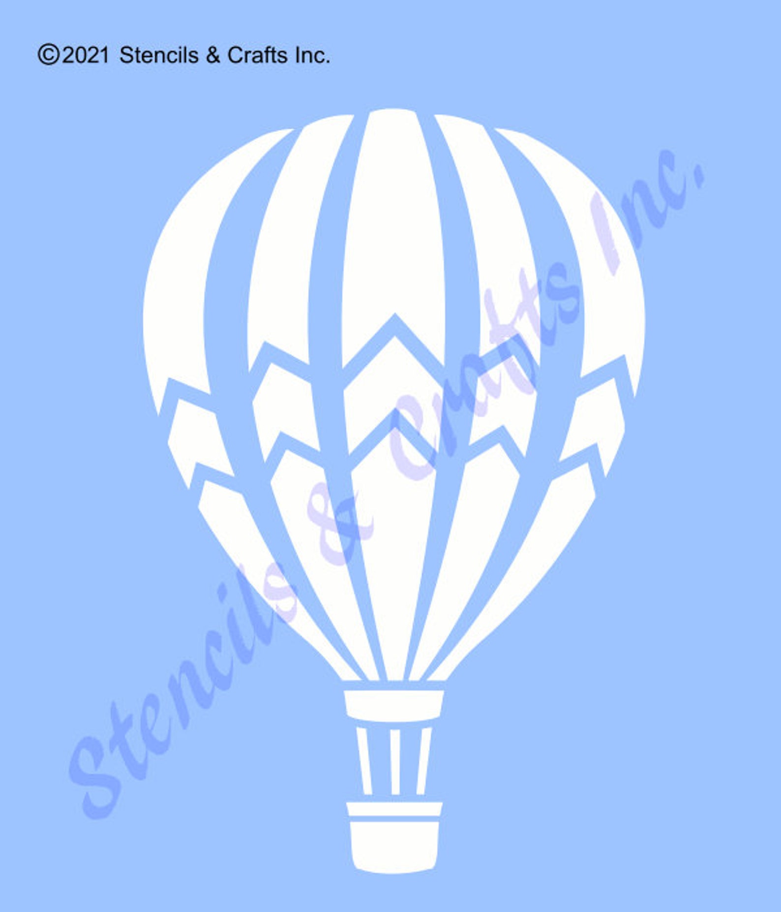 HOT AIR BALLOON Stencil Craft Stencil Hot Air Balloon Etsy