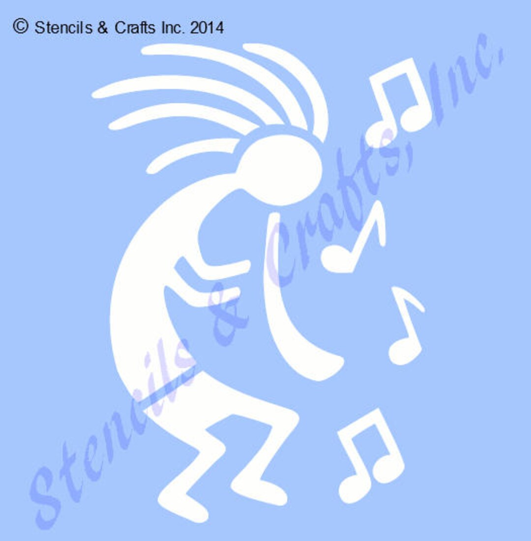 7" KOKOPELLI STENCIL, Painting Stencil, Reusable Stencil, Southwestern ...