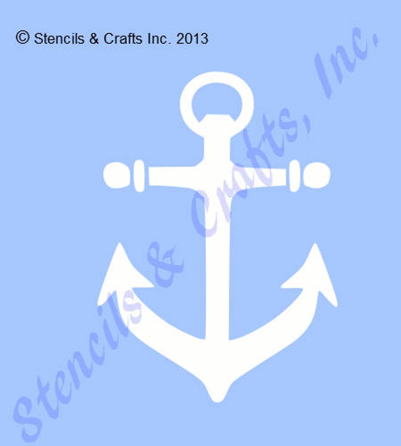 11 ANCHOR STENCIL, Nautical Stencil, Boats Template, Ocean Stencil image 1