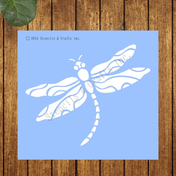 DRAGONFLY STENCIL, Insect Stencil, Painting Stencil, Reusable Stencil, Scrapbook, Dragonfly Template, Craft, Paint, Pattern, Size 5"