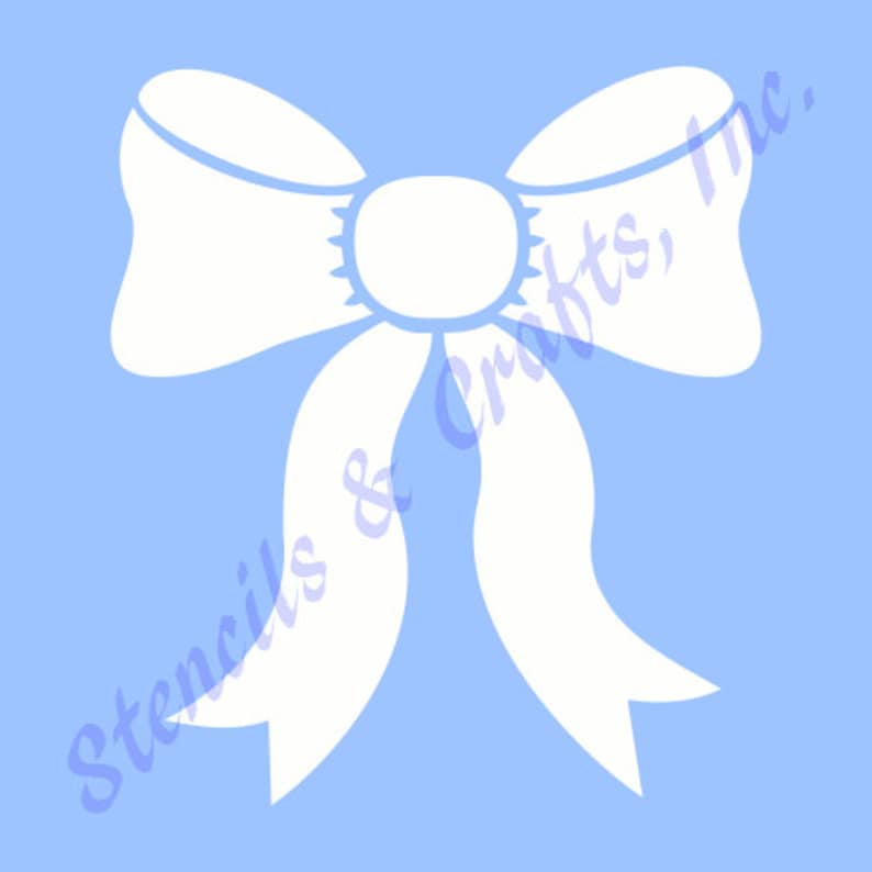 4 BOW STENCIL TEMPLATE templates stencils bows paint scrapbooking ribbon pattern color art drawing new