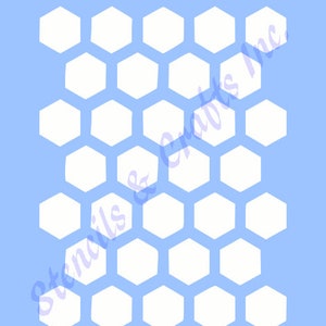 Honeycomb Pattern Stencil-Mylar-Assorted Sizes-Craft-Stencils for Painting-Honeycomb-Hex-Hexagon-Pattern-Stencils-Stencil-408