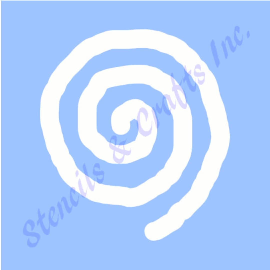 5-spiral-stencil-whimsical-template-shape-stencil-spiral-template-spiral-pattern-diy-craft-stencil-reusable-stencil-scrapbook-art-etsy