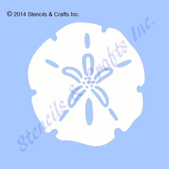 5 SAND DOLLAR STENCIL, Beach Template, Sand Dollar Pattern - Etsy UK