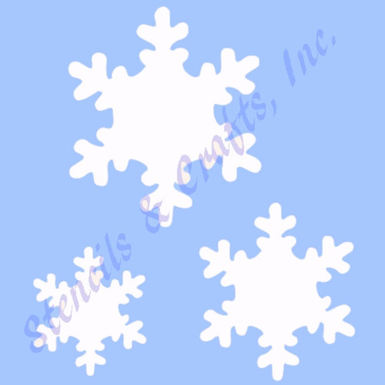 SNOWFLAKES STENCIL CHRISTMAS SNOWFLAKE STENCILS TEMPLATE TEMPLATES CRAFT #1 NEW