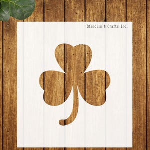 SHAMROCK STENCIL, Many Sizes, 3 Leaves Stencil, Clover Stencil, Leaf Stencil, Scrapbooking, DIY, Painting Stencil, Template, Pattern, Canvas