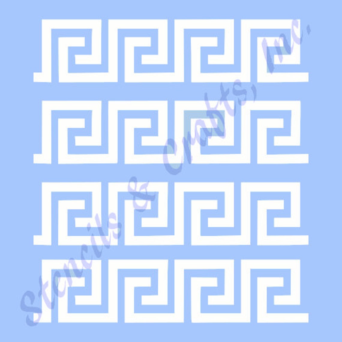 GREEK KEY BORDER stencil stencils new template background | Etsy