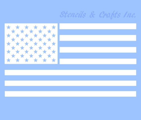 American Flag Stencil Stars and Stripes Template