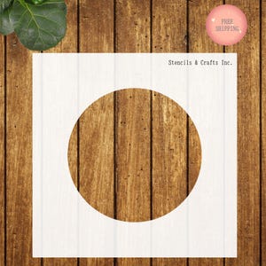 CIRCLE STENCIL, Circles Template, Craft Stencils, Dot Stencil, Shape, Circular Pattern, Geometric, Art, Painting Stencil, sizes: 2&quot;- 3.75&quot;